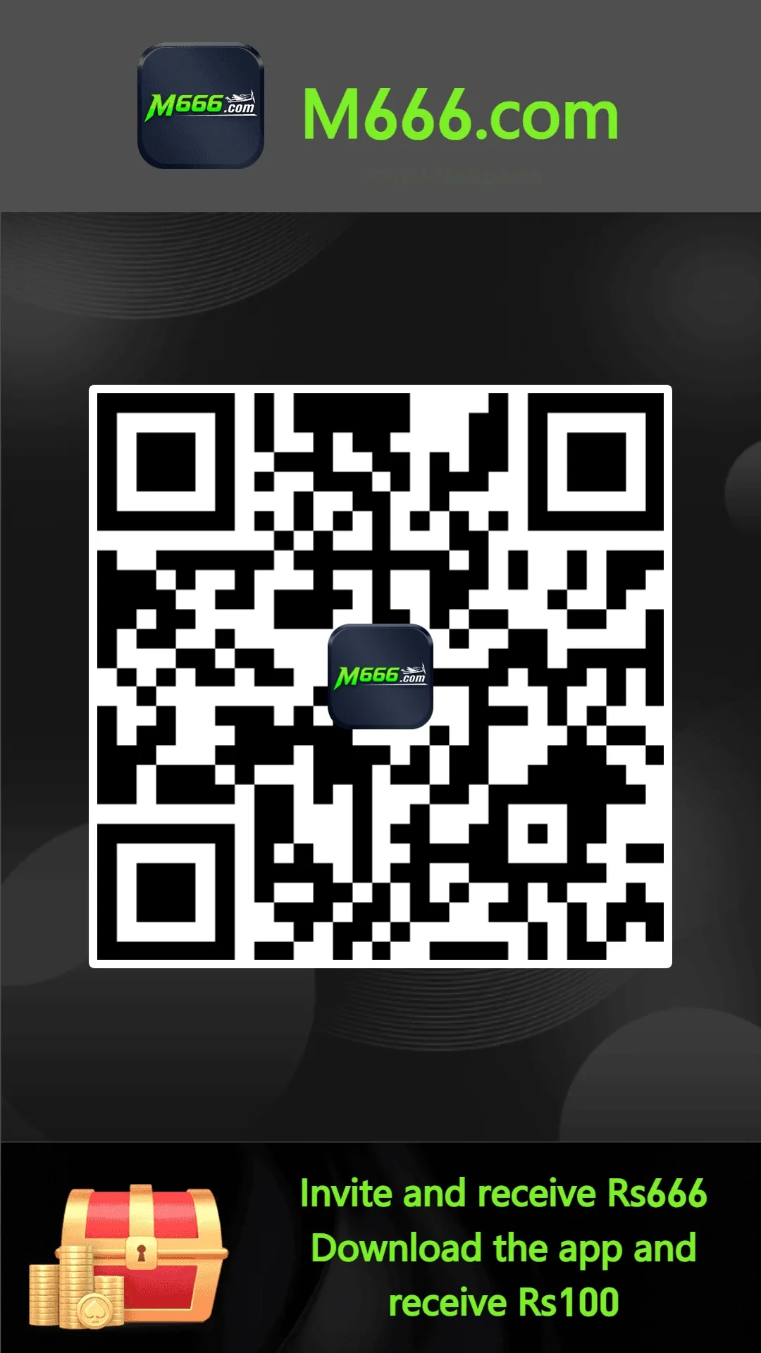 Scan QR Code to download m666 game